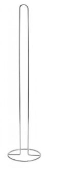 Toiletrollen houder - 15 x 60 cm - chroom - wc-rol houder - toiletrolhouder - wc rollen