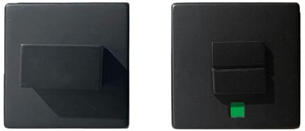 Toiletslot Wc-slot Deurgrendel Vierkant - Pvd Titanium Gun Metal