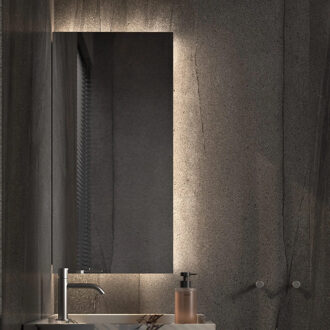 Toiletspiegel Martens & Meijer Dublin 40x90 cm met Indirecte Verlichting 3-Zijde, Beide Kanten te Bevestigen