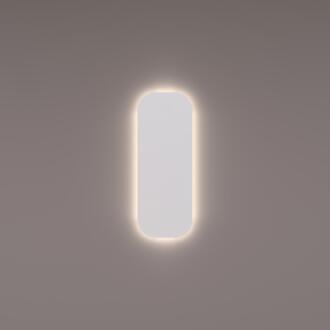 Toiletspiegel met Afgeronde Hoeken - 30 x 80 x 3 cm - Indirecte Warm Witte LED Verlichting - Extern Geschakeld