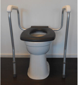 toiletsteun met hulppoot, wit