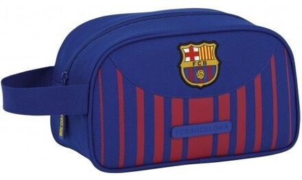 Toilettas barcelona rood/blauw 26x15x12 cm