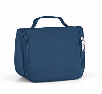 Toilettas City Traveler - ophangbaar aan haak - blauw - 20 x 16 x 8 cm - polyester - kind/volwassenen - Toilettassen