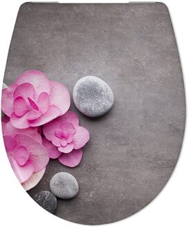 Toiletzitting Cedo Orchid en Stones Softclose Grijs