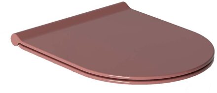 Toiletzitting Salenzi Form Slim met Softclose Glans Roze