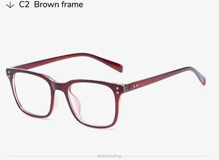 Toketorism tr90 bril retro brillen blauw licht lenzen voor computer lichtgewicht brilmonturen vrouw man 5205 bruin