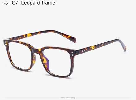 Toketorism tr90 bril retro brillen blauw licht lenzen voor computer lichtgewicht brilmonturen vrouw man 5205 luipaard