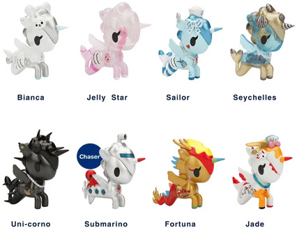 Tokidoki New Mermaid Family 3 Generation Blind Box Cute Doll Unicorn Action Figure Kids Gift