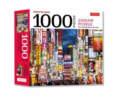 Tokyo By Night - 1000 Piece Jigsaw Puzzle: Tokyo's Kabuki-Cho District At Night: Finished Size 24 X - Tuttle Studio
