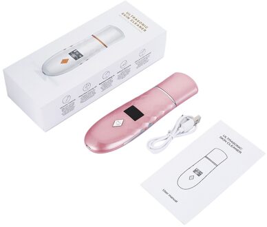 Tolaccea Ultrasone Gezicht Cleaning Huid Scrubber Facial Cleaner Skin Peeling Mee-eter Verwijderen Pore Cleaner Gezicht Scrubber rosegold met doos