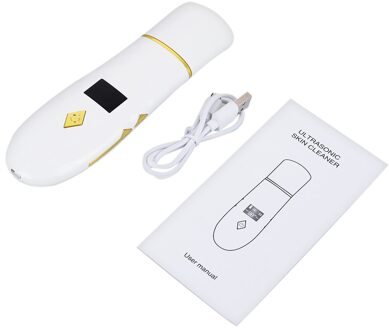 Tolaccea Ultrasone Gezicht Cleaning Huid Scrubber Facial Cleaner Skin Peeling Mee-eter Verwijderen Pore Cleaner Gezicht Scrubber wit geen doos