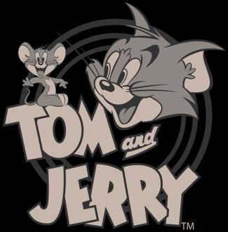 Tom and Jerry Circle T-shirt - Zwart - 5XL