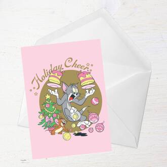 Tom And Jerry Holiday Cheers Greetings Card - Giant Card