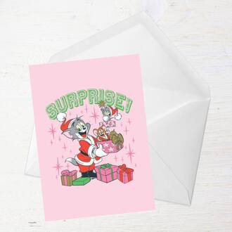 Tom And Jerry Surprise! Greetings Card - Giant Card