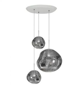 Tom Dixon Melt LED Trio Round Hanglamp - Chroom