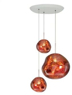 Tom Dixon Melt LED Trio Round Hanglamp - Koper