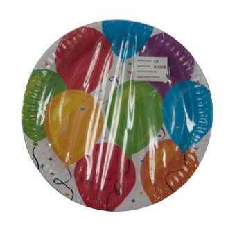 TOM Feestborden 23 X 2 Cm Papier 6 Stuks