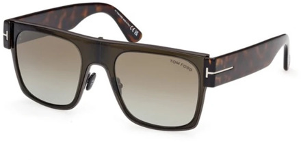 Tom Ford Bruine spiegelende zonnebril Ft1073 Tom Ford , Brown , Unisex - 54 MM