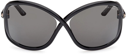 Tom Ford Butterfly Zonnebril Bettina Ft1068/S 01A Tom Ford , Black , Unisex - 68 MM