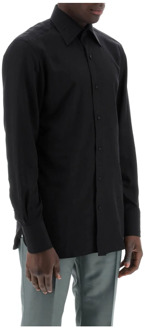 Tom Ford Casual Shirts Tom Ford , Black , Heren - Xl,L