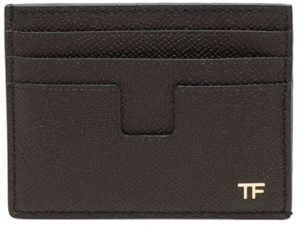 Tom Ford Chocolade Kaarthouder Tom Ford , Brown , Heren - ONE Size