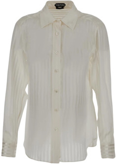Tom Ford Dames Shirt Mode Tom Ford , Beige , Dames - S,Xs