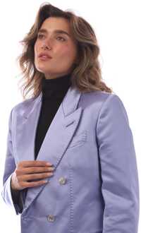 Tom Ford Dames Tom Ford Wallis Double Breasted Jas in Paars - maat EU 36 / UK 8