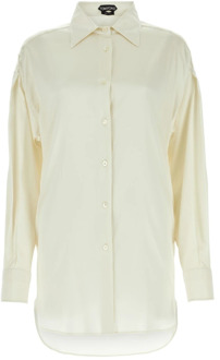 Tom Ford Exclusieve Blouse Collectie Tom Ford , White , Dames - M
