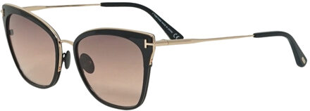 Tom Ford Faryn FT0843 01F Shiny Rose Gold Sunglasses - maat Roségoud