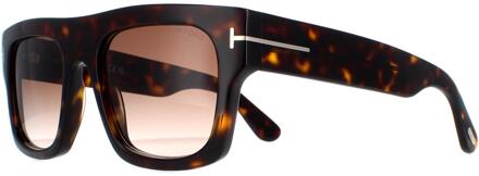 Tom Ford FT0711 Fausto 52F donker havana bruin gradiënt zonnebril