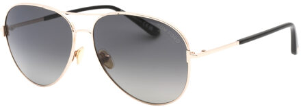 Tom Ford FT0823 Clark 28D rosegouden zonnebril Roségoud - One Size