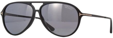 Tom Ford FT0909 02D Samson matzwarte zonnebril