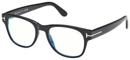 Tom Ford Glanzend zwarte zonnebril Ft5898-B Tom Ford , Black , Unisex - 50 MM