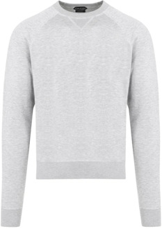 Tom Ford Grijze Crewneck Sweater Ss24 Tom Ford , Gray , Heren - XL