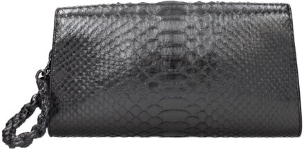 Tom Ford Grijze Huid Clutch Bag Grijs
