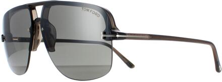 Tom Ford Hugo 02 FT1003 51B mastiek rookverloop zonnebril Grijs - One Size
