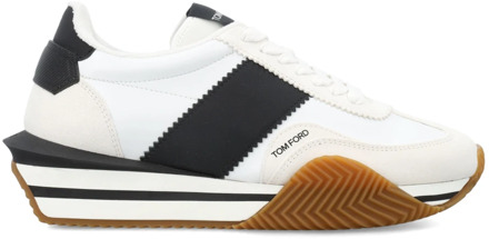 Tom Ford James Sneaker - Klassieke Stijl Tom Ford , White , Heren - 45 Eu,46 Eu,41 Eu,44 Eu,43 Eu,42 EU