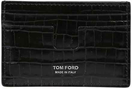 Tom Ford Klassieke Creditcardhouder Tom Ford , Black , Heren - ONE Size