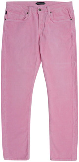 Tom Ford Klassieke Straight Jeans voor Heren Tom Ford , Pink , Heren - W30