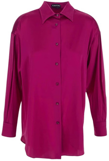 Tom Ford Luxe Zijden Shirt Tom Ford , Pink , Dames - XS