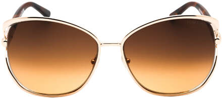Tom Ford Marta Shiny Rose Gold Zonnebril - maat Roségoud