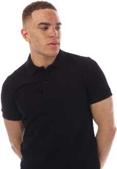 Tom Ford Men's Tom Ford Tennis Piquet Polo Shirt in Black - maat Zwart