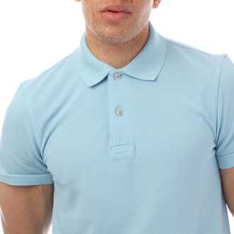 Tom Ford Men's Tom Ford Tennis Piquet Polo Shirt in sky Hemelsblauw