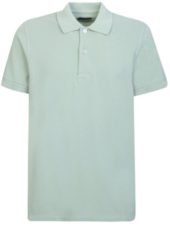 Tom Ford Mintgroen Poloshirt - Heren T-shirt van katoen Tom Ford , Green , Heren - L
