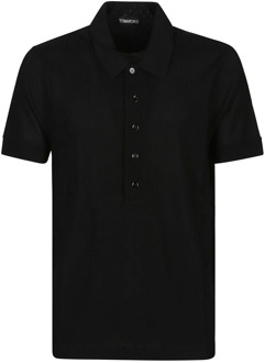 Tom Ford Polo Shirts Tom Ford , Black , Heren - Xl,L