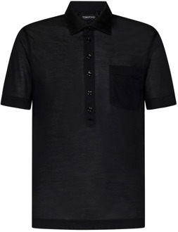 Tom Ford Polo Shirts Tom Ford , Black , Heren - XL