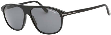 Tom Ford Prescott glanzende zwarte zonnebril