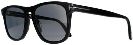 Tom Ford rechthoek heren zwart grijs gepolariseerd ft0930-n gerard zonnebril