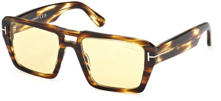 Tom Ford Redford Zonnebril voor Mannen Tom Ford , Brown , Unisex - ONE Size