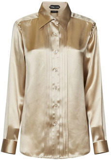Tom Ford Shirts Tom Ford , Beige , Dames - S,Xs